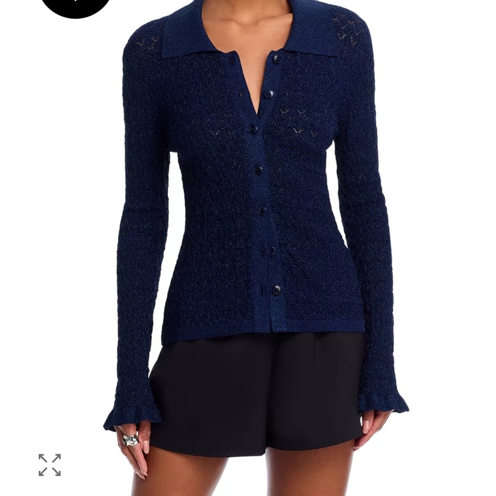 NWT Sea Ruby Knot Polo Top in Navy